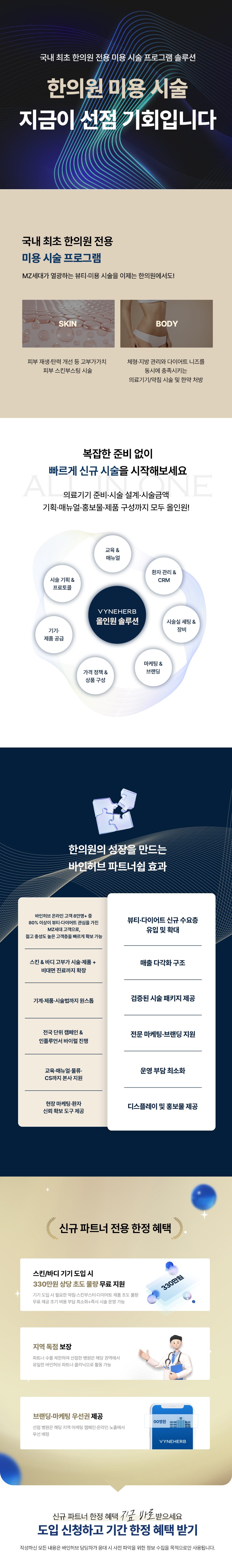 국내 최초 한의원 전용 미용 시술 프로그램 솔루션 도입 안내