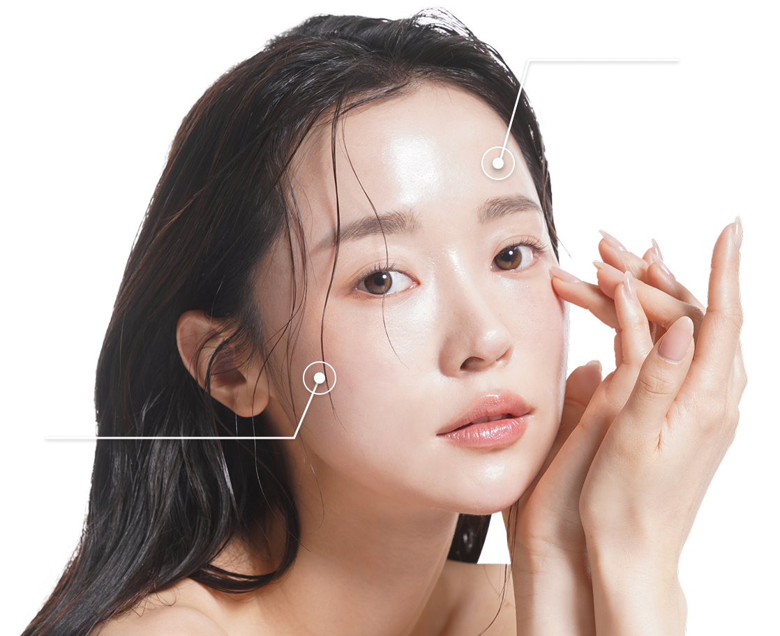 피지, 수분, 탄력, 피부톤, 홍조, 주름, 모공, 색소침착 등 환자의 피부 상태를 더욱 세밀하고 체계적으로 진단합니다.